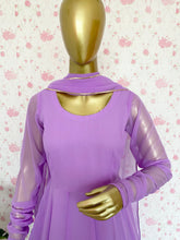 Lavender solid anarkali - kasumi.in